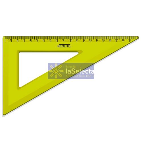 ESCUADRA ACRILICO VERDE 60 20CM 215 NEOLITE